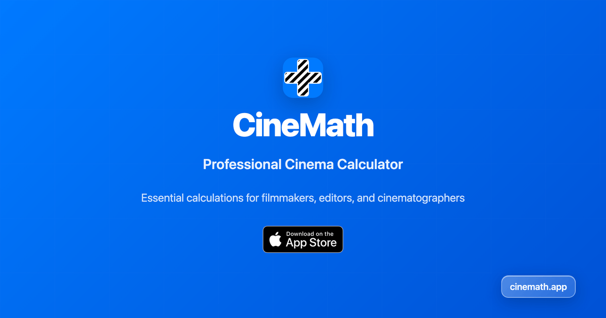Timecode Calculator | Professional Cinema & Video Calculator - CineMath ...